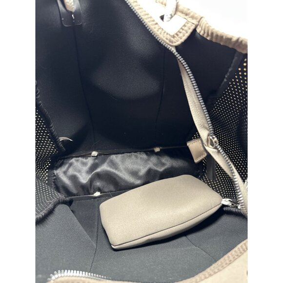 Jen & Co Neoprene Tote Bag With Leopard & Stripe Design - Picture 10 of 13